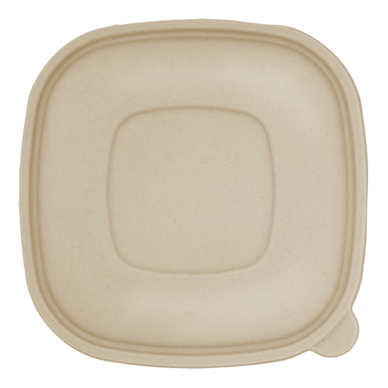 LID Fiber - 24-48 oz Fiber Square Bowls - World Centric